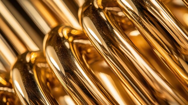 Gleaming Gold Abstract Background Texture with Luxurious Metallic Reflections