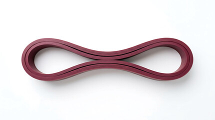 Naklejka premium Maroon rubber belt loop