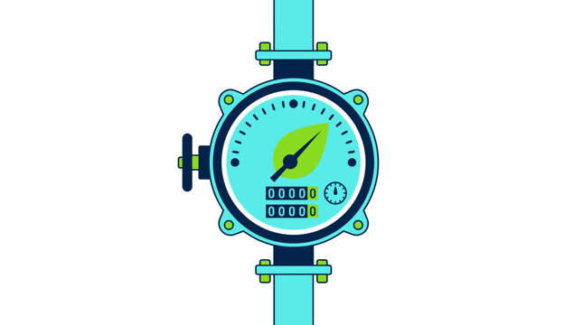 Green Energy Meter Icon