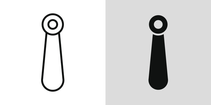 Shoehorn icon representing a footwear accessory used for comfortable shoe wearing, fashion, and personal care applications.