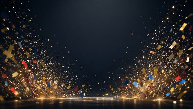 Colorful Grand Finale Confetti Background