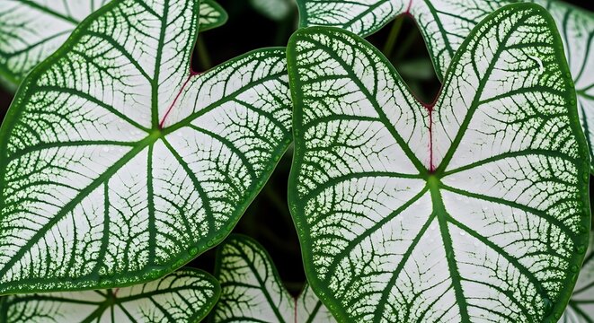 caladium leaves pattern