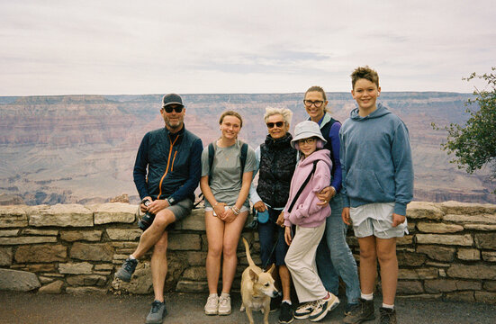  Family together Portrait travel  Grand Canyon Arizona film