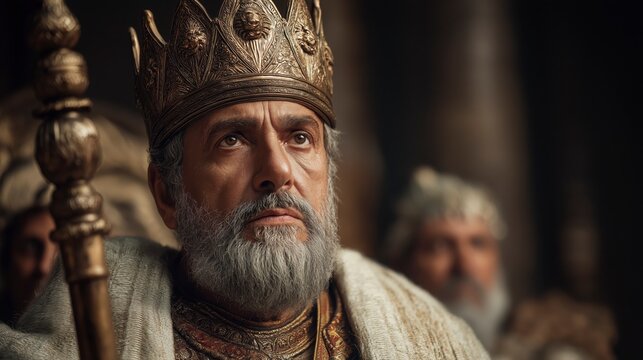 Tigranes the Great reigns from a magnificent throne within the royal palace, symbolizing Armenia&rsquo;s strength, prosperity, and influence at the height of its ancient imperial glory.
