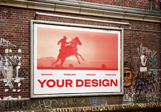 Mockup Of Customized Horizontal Billboard