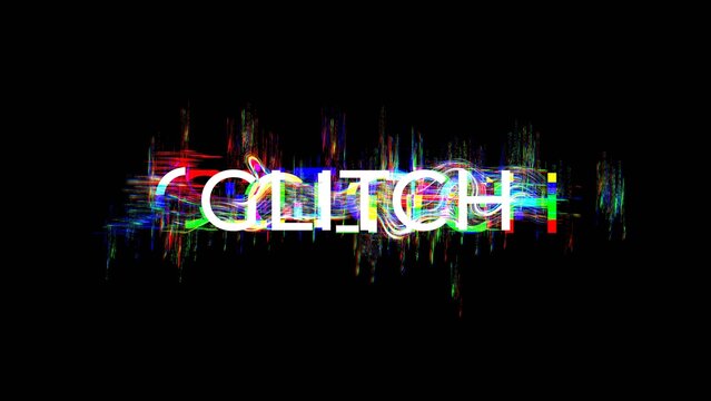 Distorted Glitch Title