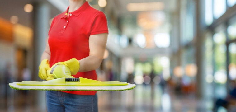 Cleaning in a bright space