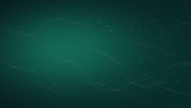 Futuristic fintech data flow background with copy space