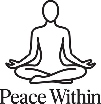 Meditating figure in lotus pose with calm gesture during mindful practice for spiritual wellness