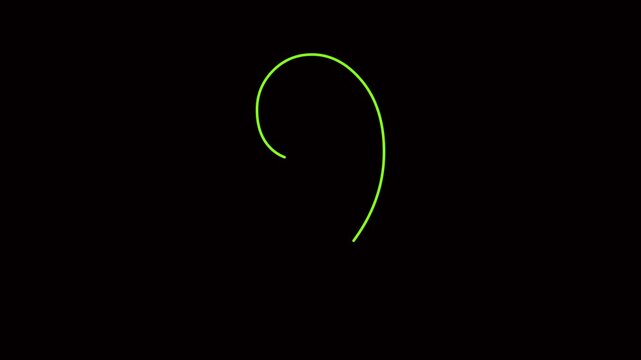Neon Comma Animation