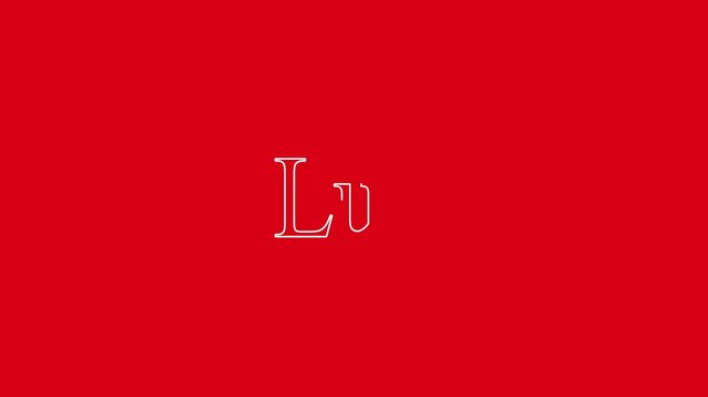 "Lux Typography Design on Vibrant Red Background"