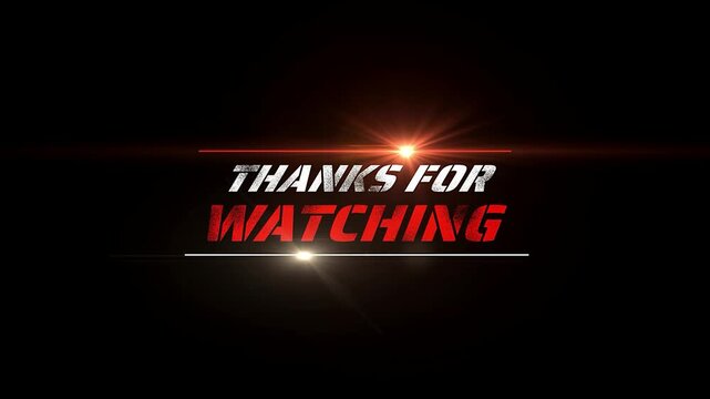 Thanks for watching youtube template