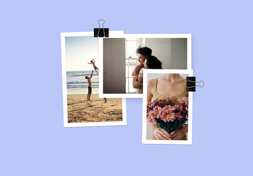 Simple MoodBoard Collage Mockup