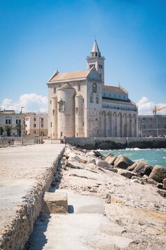 The famous Cathedral of Saint Nicholas the Pilgrim or Cathedral from Trani; Province of Barletta&ndash;Andria&ndash;Trani, Puglia, Italy