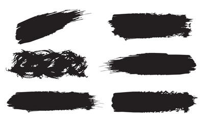 Fototapeta premium Brush strokes with rough texture and dynamic shapes featuring stroke, artistic, and sketch for graphic design.