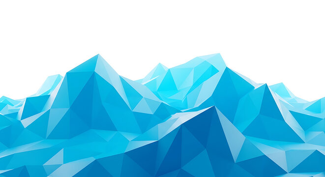 Abstract geometric blue mountain range low poly design with mountain geometric abstract landscape triangles background minimalist topography structure illustration creative polygonal