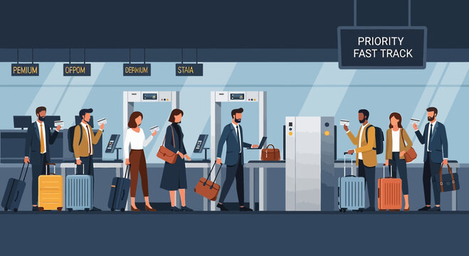 Airport Security Fast Track: Priority Passengers, Luggage, Check-in, Travel