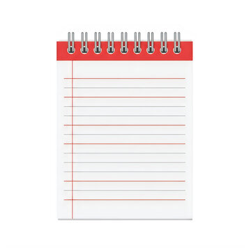 Minimalist red and white receipt or invoice template