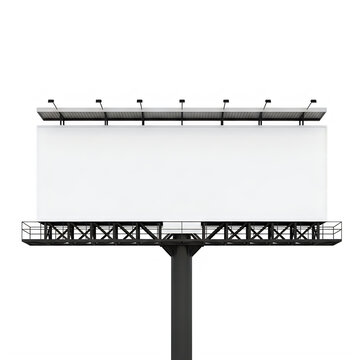 Modern bus stop sign with route numbers