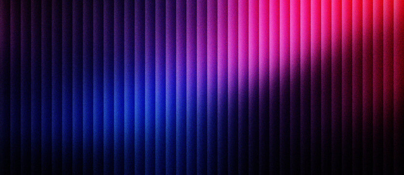 Futuristic neon vertical lines background with vibrant blue and pink lighting. Abstract glowing stripe pattern for gaming wallpapers. Modern dark metallic texture with colorful light effect.
