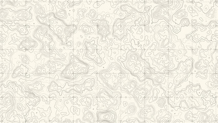 vintage topographic map line with retro dash lines, navigation details, elevation in old paper. exploration grid lines with Contour and dots, direction elements in minimal sheet. © Shalitha Ranathunge