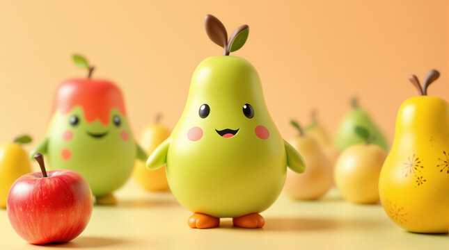 cute doll-shaped fruit
