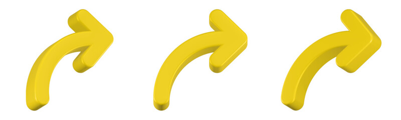 upright arrow icon 3d render © Rani