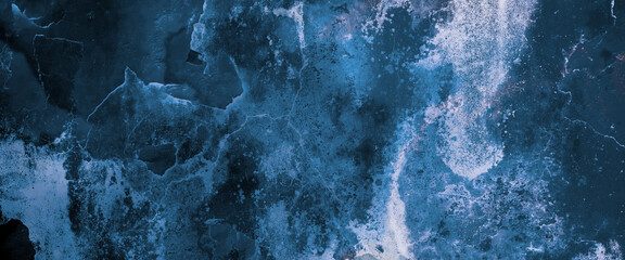 Abstract deep blue glacier ice texture patterns for backgrounds, wallpapers, design projects, prints, winter themes, nature concepts, and texture inspiration. © Dinamartina93