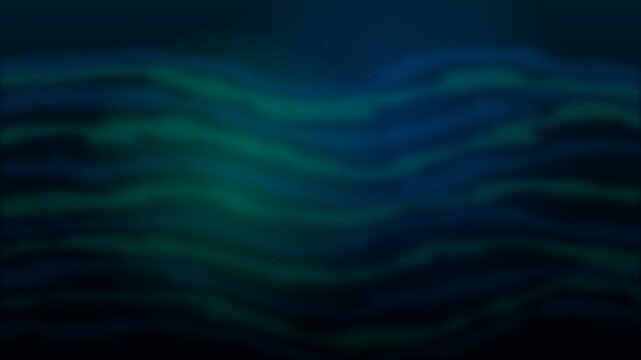 Underwater waves create fluid motion in deep blue water space