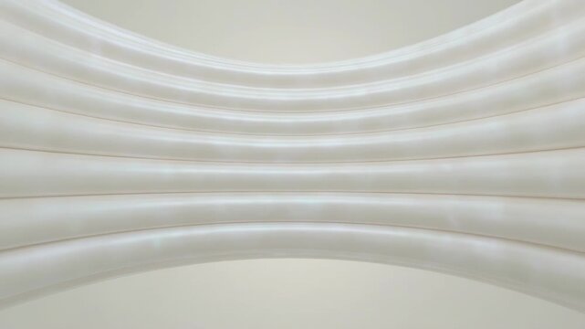 Light sweep causing pulsing tube bands shifting highlights and closing gaps in gallery making pulse