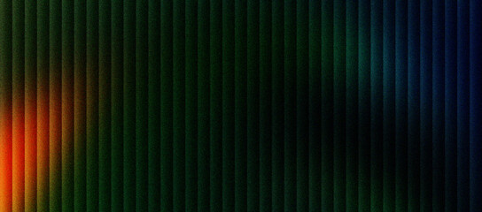 Abstract dark vertical lines background with colorful light leaks, modern textured pattern with orange and blue glow, minimalist geometric backdrop for digital design and cinematic posters.