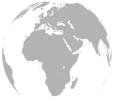 White Planet Earth Icon Vector Design
