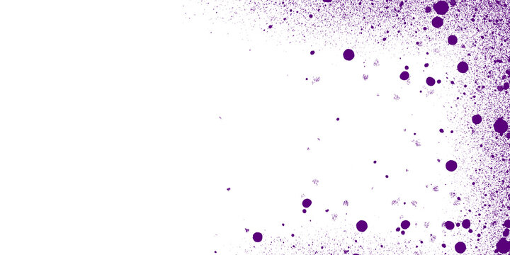 Scattered purple dots on transparent background