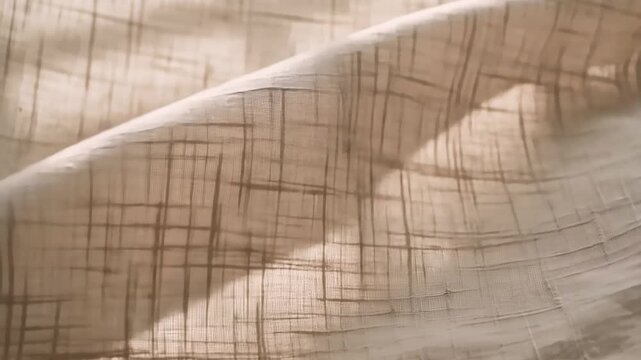 Movement and texture of linen fabric background