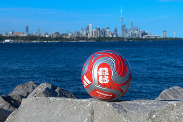 Naklejka premium The Trionda ball of the FIFA World Cup 2026