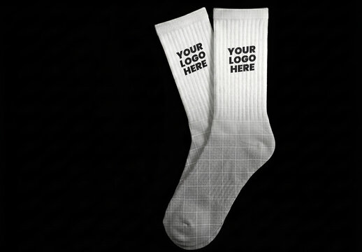 Pair of Socks Branding Full Mockup