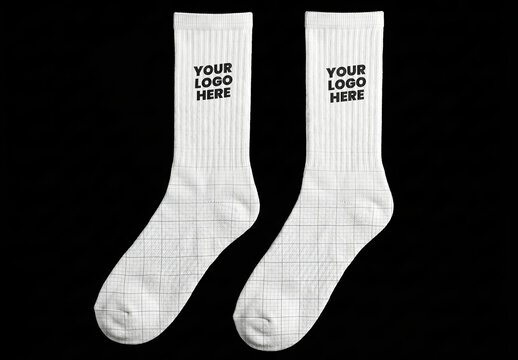 Pair of Socks Complete Full Mockup
