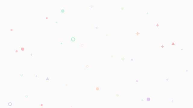 soft pastel rainbow symbol rain abstract animation