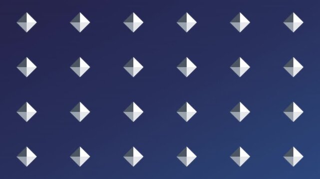 sophisticated diamond shape geometric tiling animation