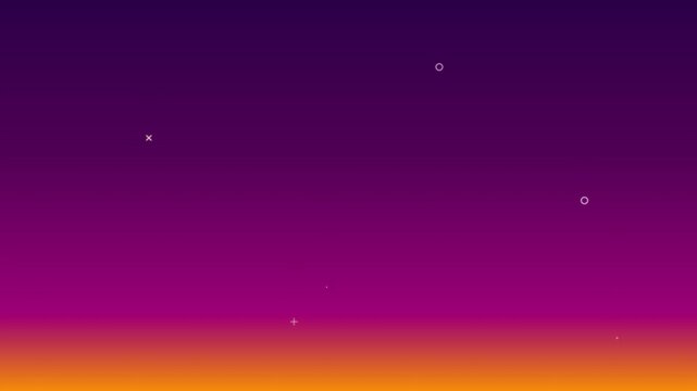 sunset violet to amber gradient symbol rain motion