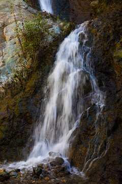 waterfall in the mountains