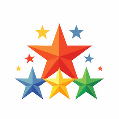 Obraz premium Colorful Stars Collection