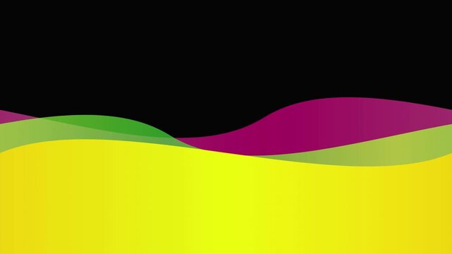 vibrant abstract energy waves colorful vector animation