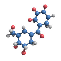 Obraz premium Molecular structure of a complex organic compound shown in 3D isolated on transparent background