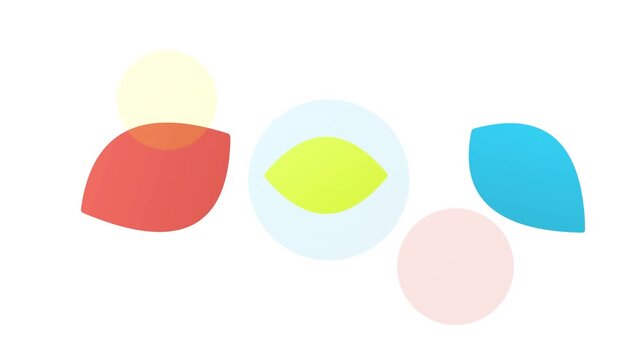 vibrant creative agency blob animation colorful vector