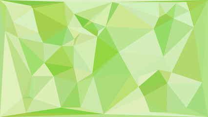 Obraz premium Abstract light green geometric low poly background with triangular mosaic pattern design.