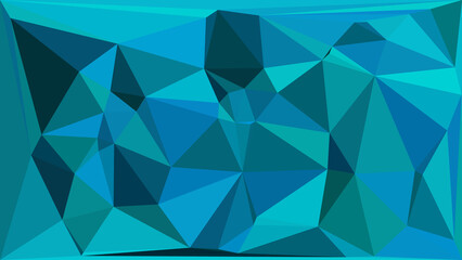 Obraz premium Abstract deep blue geometric background with low poly triangular pattern for modern web design
