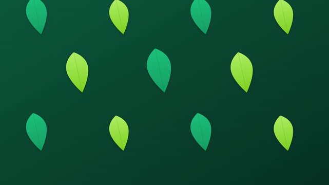 Vibrant Organic Leaf Pattern Modern Nature Animation