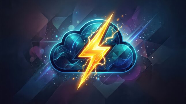 Cloud icon with lightning symbol cloud icon, icon lightning, lightning symbol, cloud, icon, lightning, symbol, abstract,