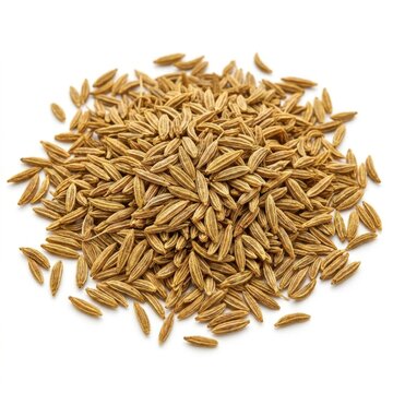 Cumin seeds isolated on white background stock photography high detail spice ingredient
